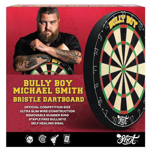 [SH-SB7550] Shot Michael Smith Bully Boy Bristle Dartboard