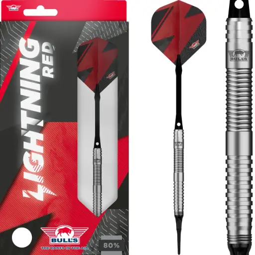 [BU-33821] Bull's Softtip Lightning Red 80% 21 gram 
